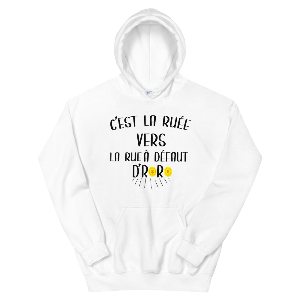 Sweat à capuche rap français LA RUE À DÉFAUT D’RORO