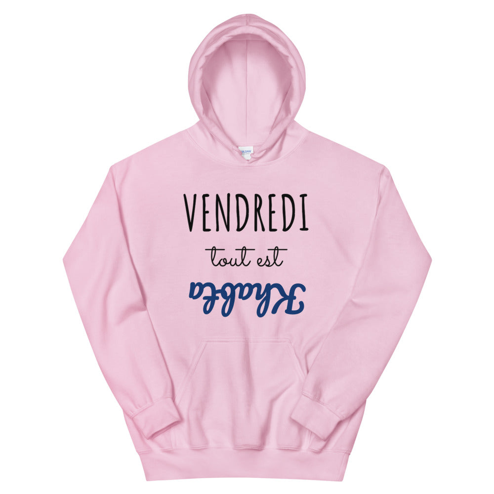 Sweat à capuche vendredi tout est khabta | vadormirva.com