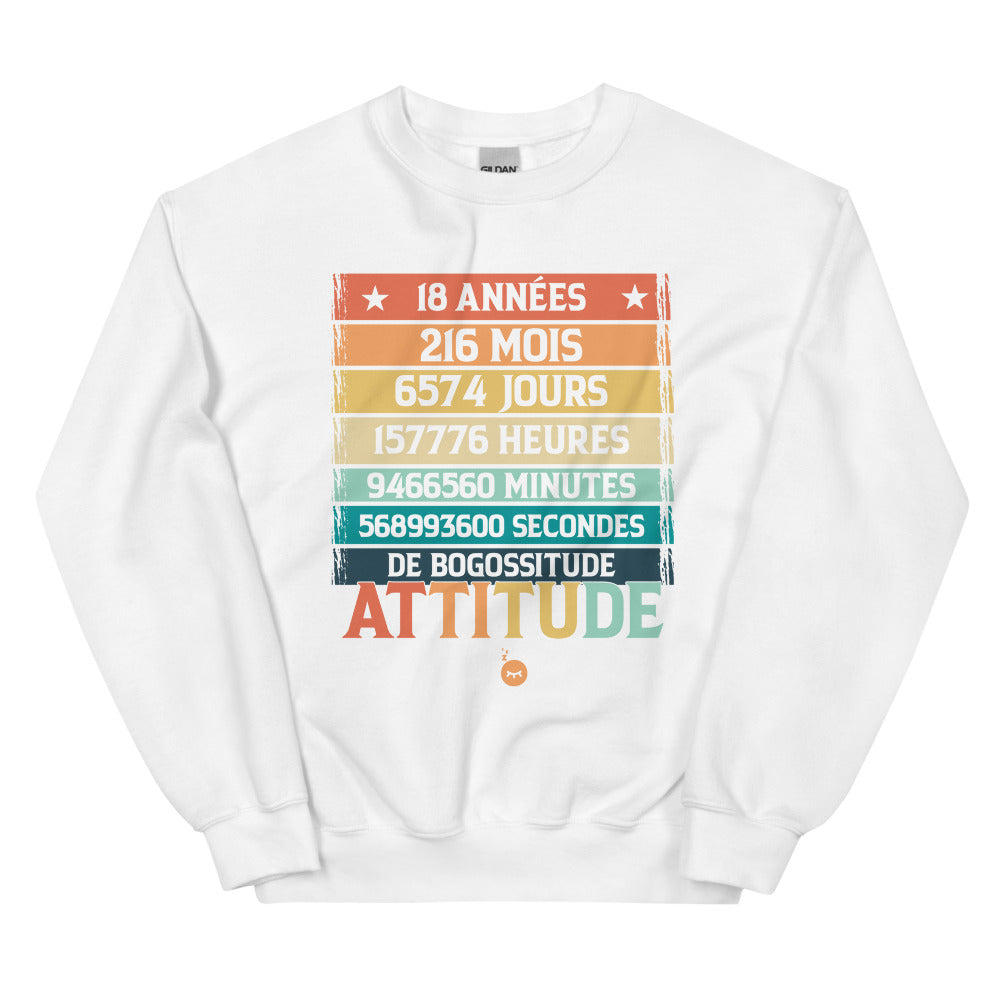 Sweat Anniversaire 18 Ans Citation Drôle Anniversaire