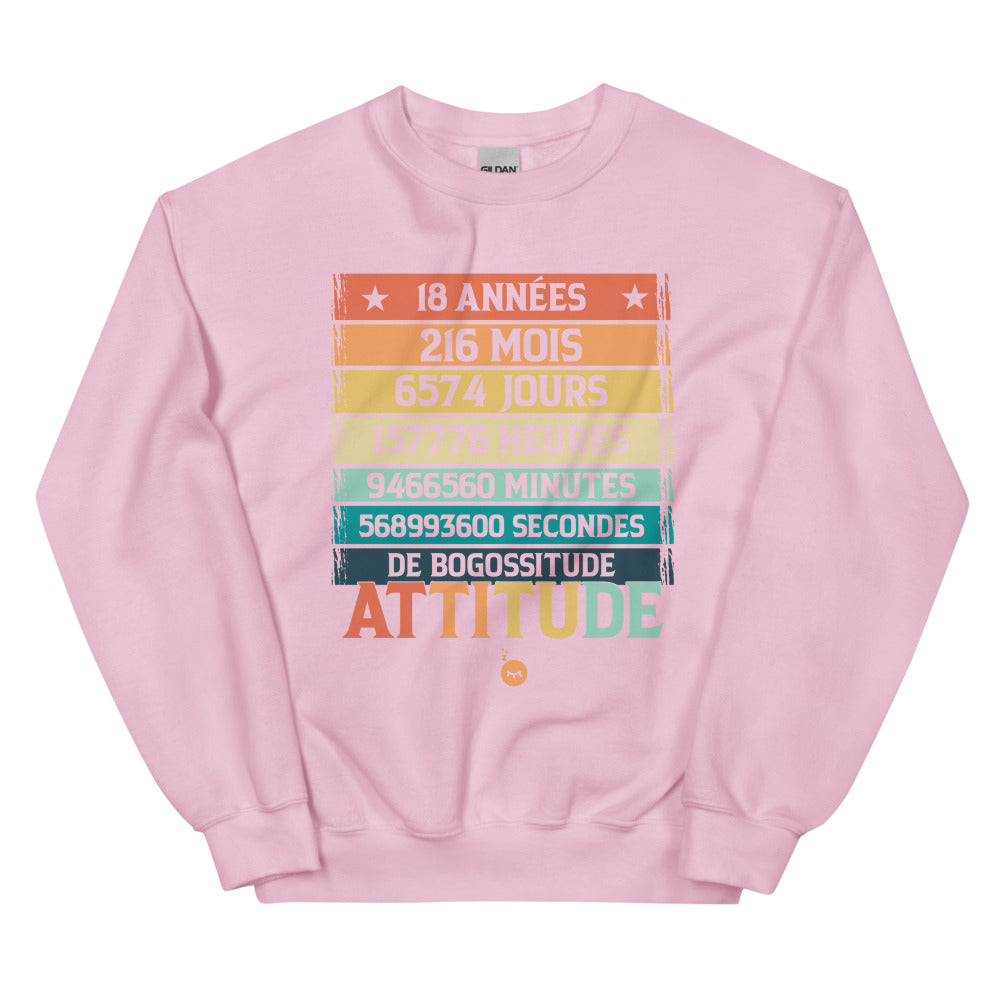 Sweat Anniversaire 18 Ans Citation Drôle Anniversaire