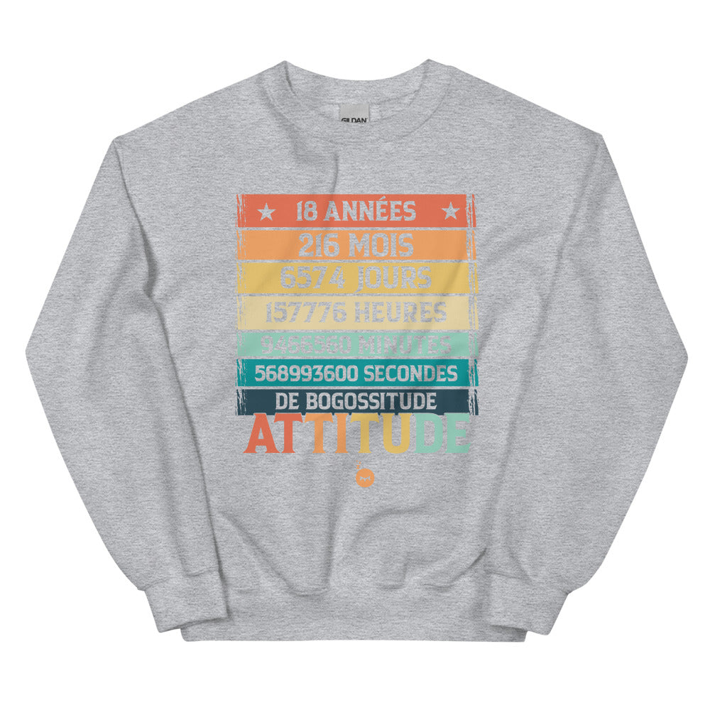 Sweat Anniversaire 18 Ans Citation Drôle Anniversaire