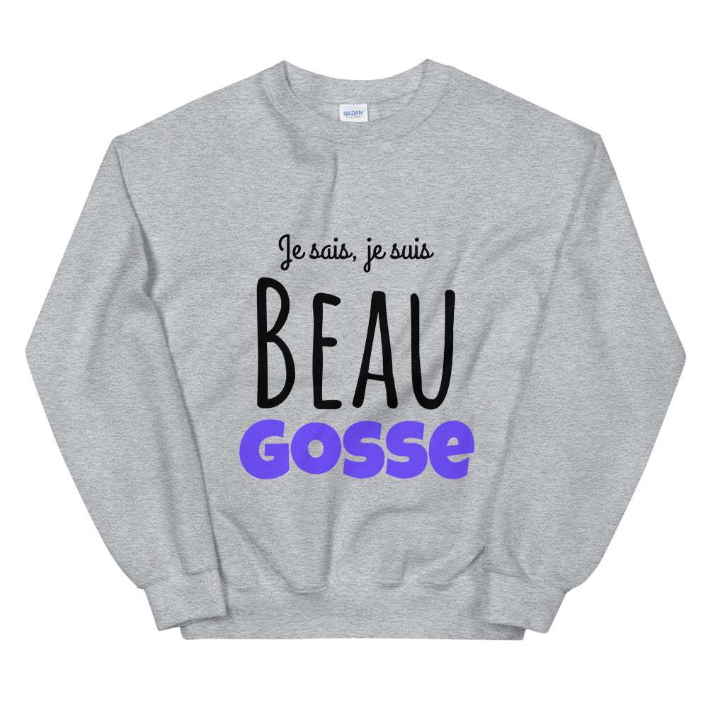 Sweat beau gosse Unisexe à Col Rond