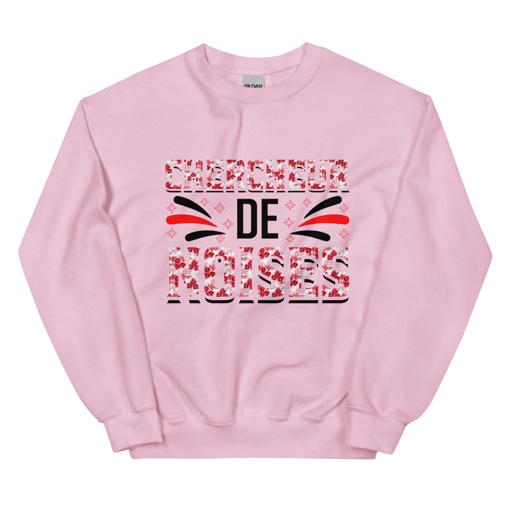 Sweat chercheur de noises Unisexe à Col Rond | 