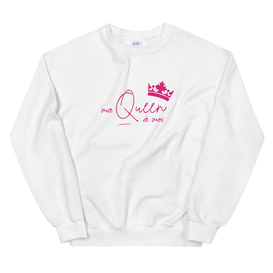 Sweat couple queen "Ma Queen à moi" Unisexe à Col Rond