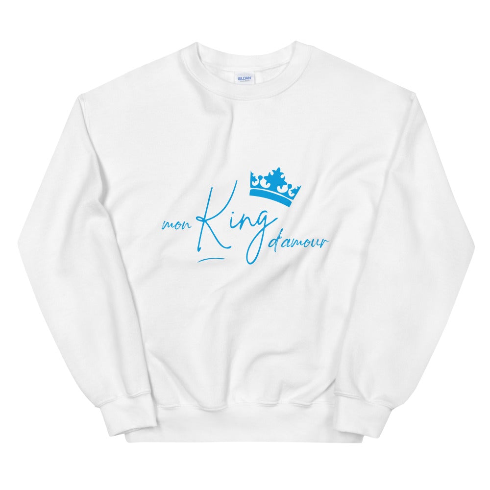 Sweat couple st valentin "Mon King d'amour" Unisexe à Col Rond