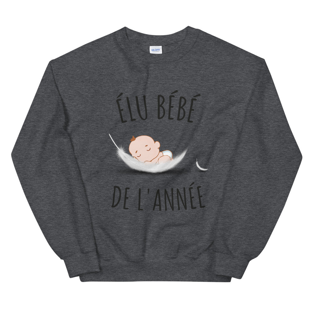 Sweat Élu bébé de l'année Unisexe à Col Rond