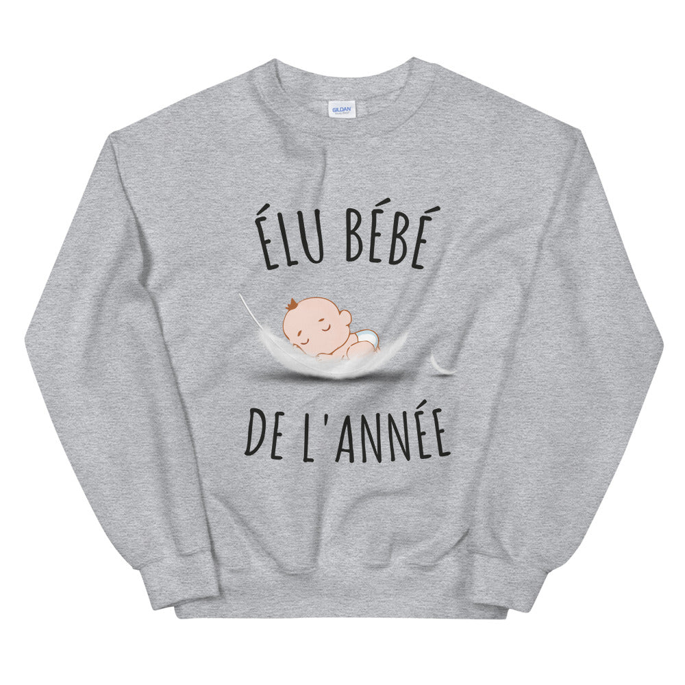 Sweat Élu bébé de l'année Unisexe à Col Rond