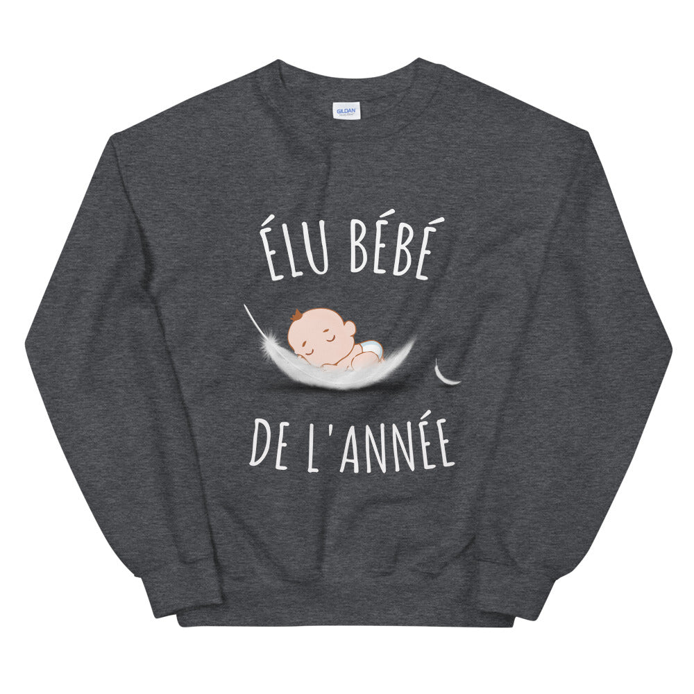 Sweat Élu bébé de l'année Unisexe à Col Rond