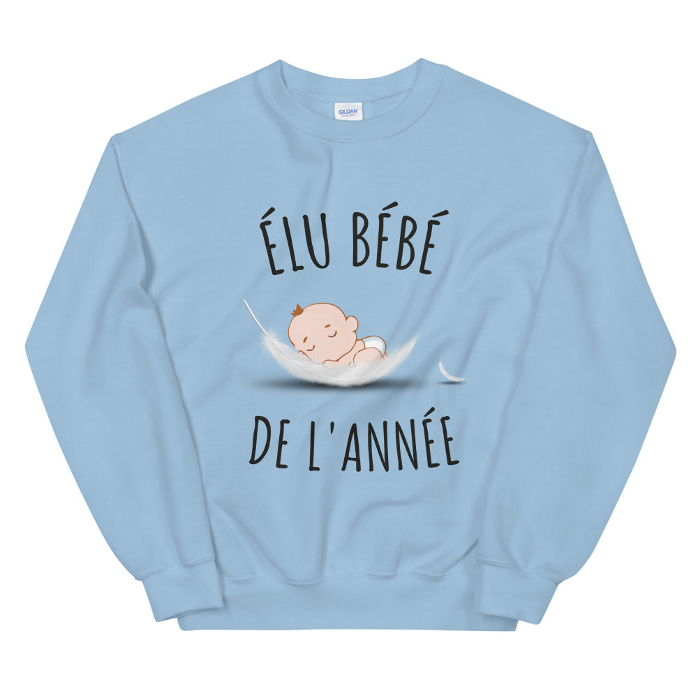 Sweat Élu bébé de l'année Unisexe à Col Rond