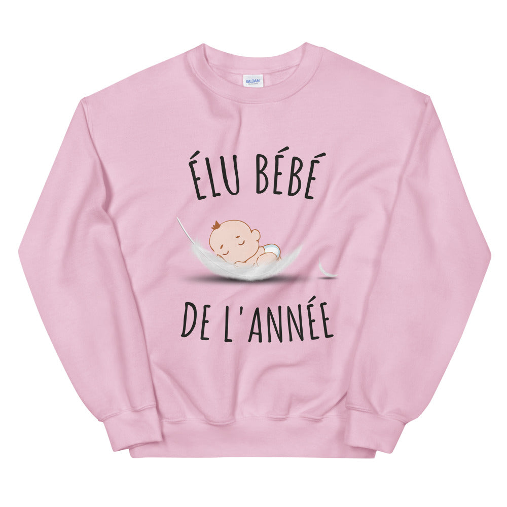 Sweat Élu bébé de l'année Unisexe à Col Rond