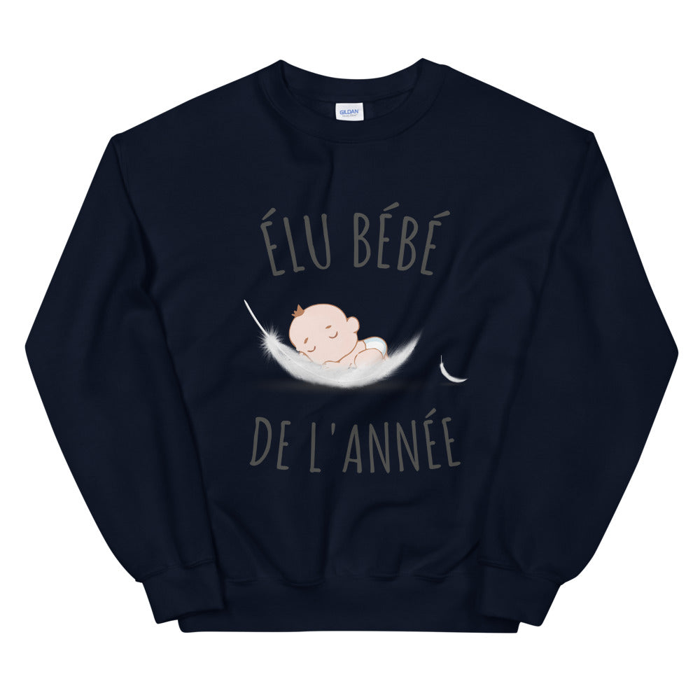 Sweat Élu bébé de l'année Unisexe à Col Rond