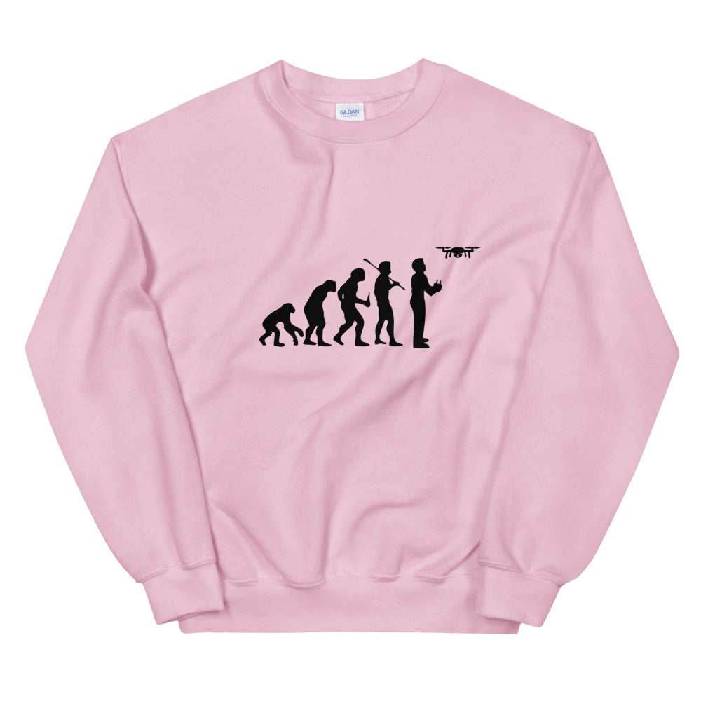 Sweat évolution drone Unisexe à Col Rond