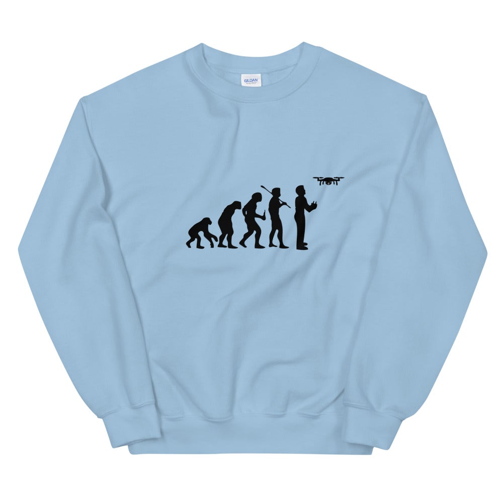 Sweat évolution drone Unisexe à Col Rond