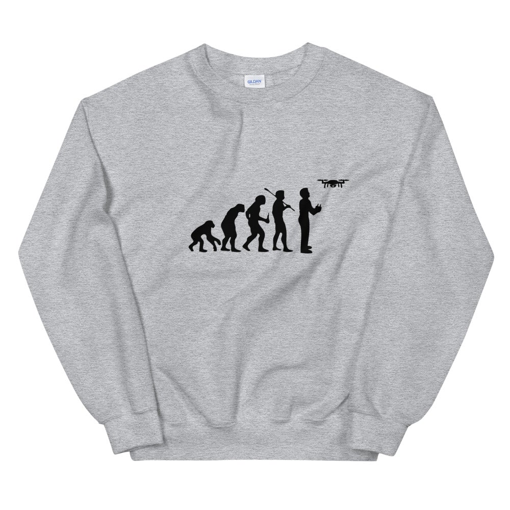 Sweat évolution drone Unisexe à Col Rond