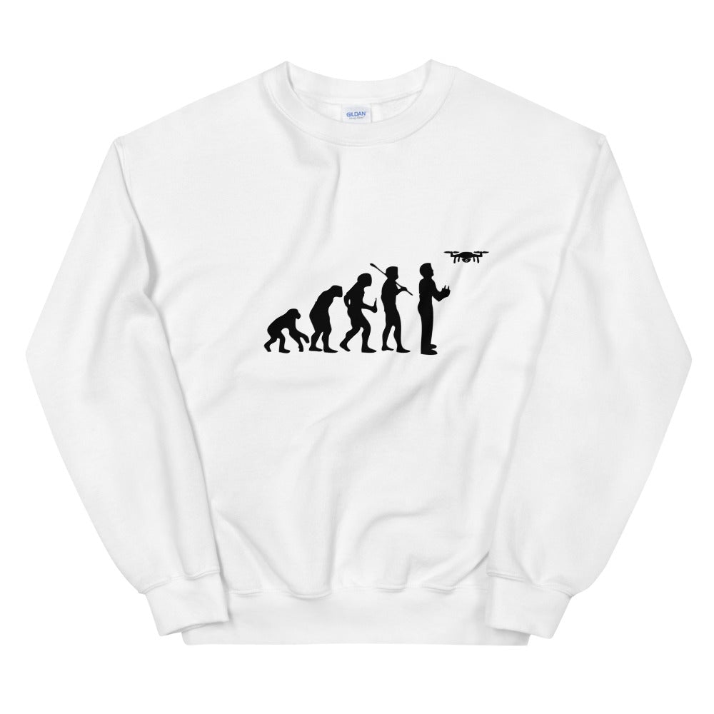Sweat évolution drone Unisexe à Col Rond