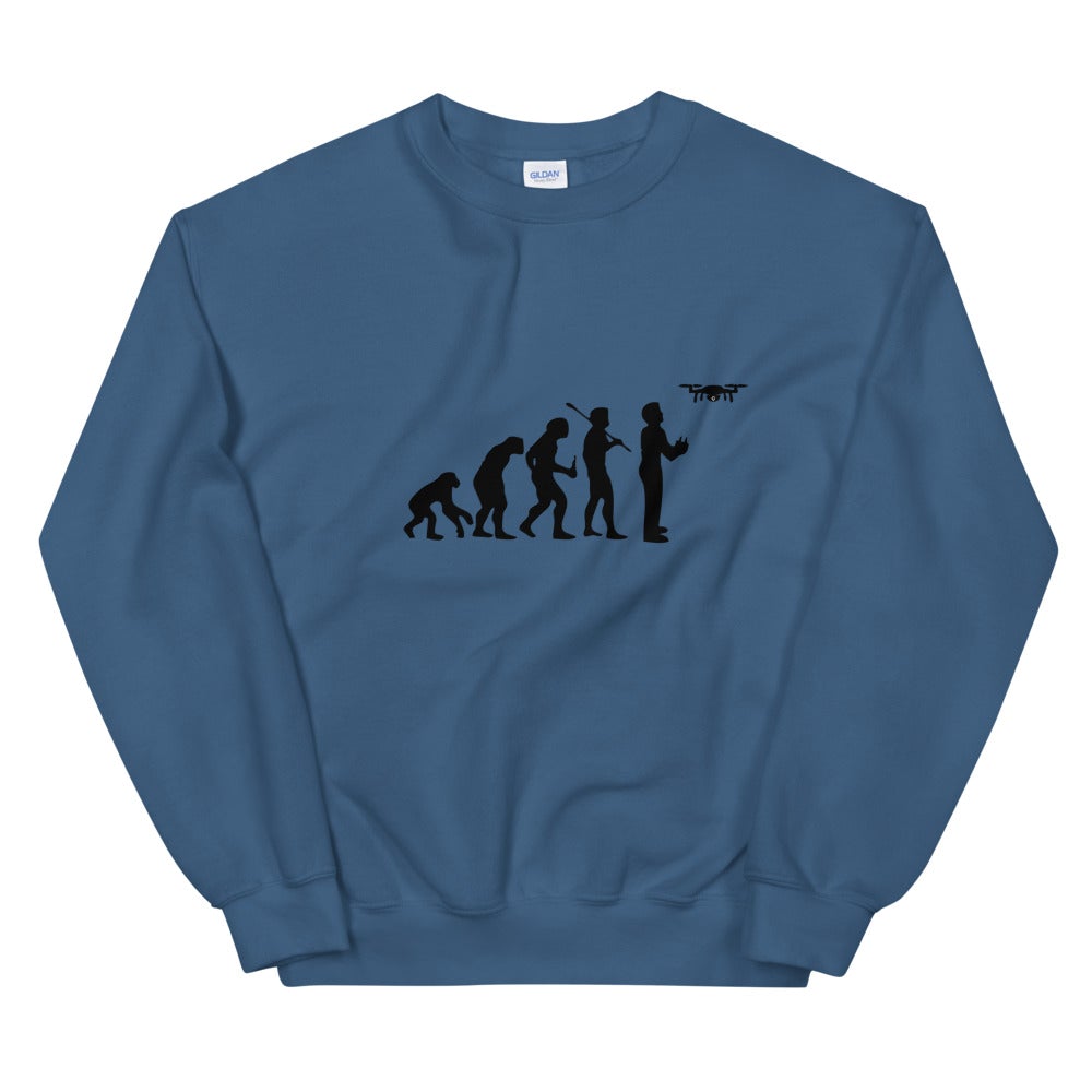 Sweat évolution drone Unisexe à Col Rond