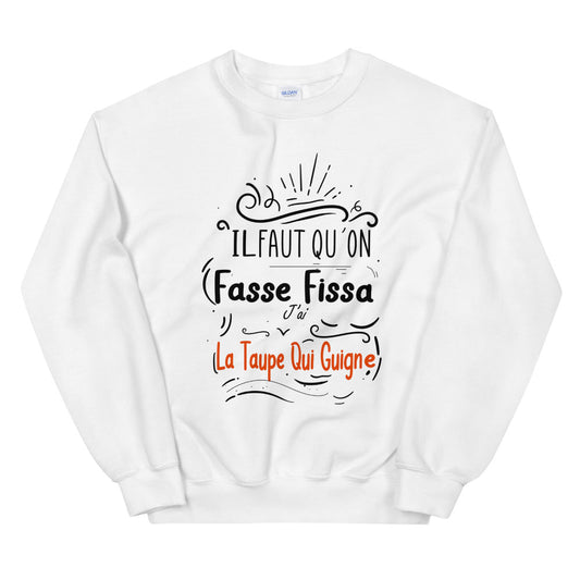 Sweat fasse fissa Unisexe à Col Rond