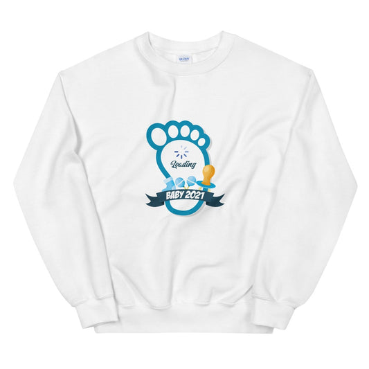 Sweat grossesse petit pied "Bébé Loading" Unisexe