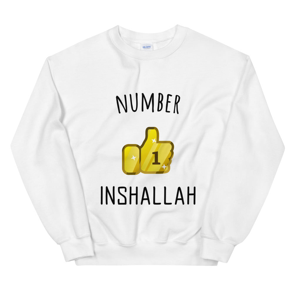 Sweat INSHALLAH, Number 1 InshAllah Unisexe à Col Rond