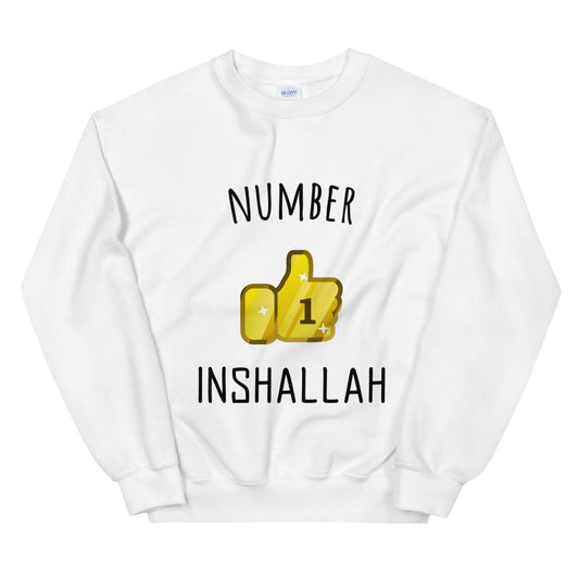 Sweat INSHALLAH, Number 1 InshAllah Unisexe à Col Rond