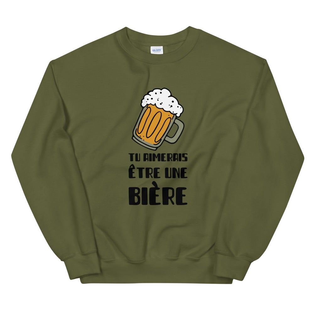 Sweat j'aime la biere Unisexe à Col Rond