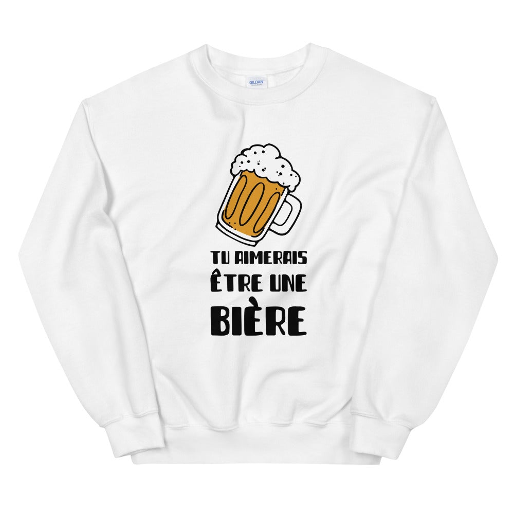 Sweat j'aime la biere Unisexe à Col Rond