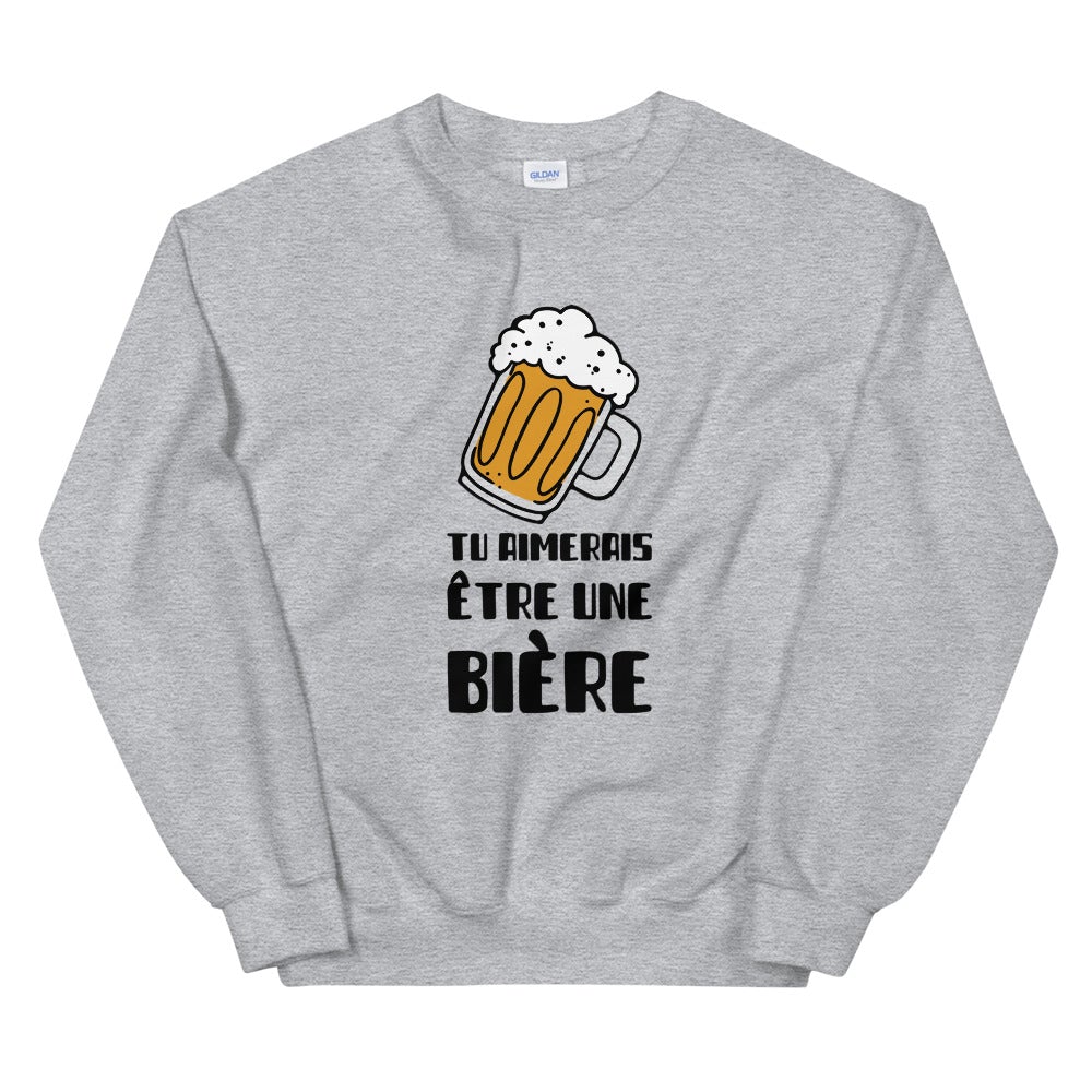 Sweat j'aime la biere Unisexe à Col Rond