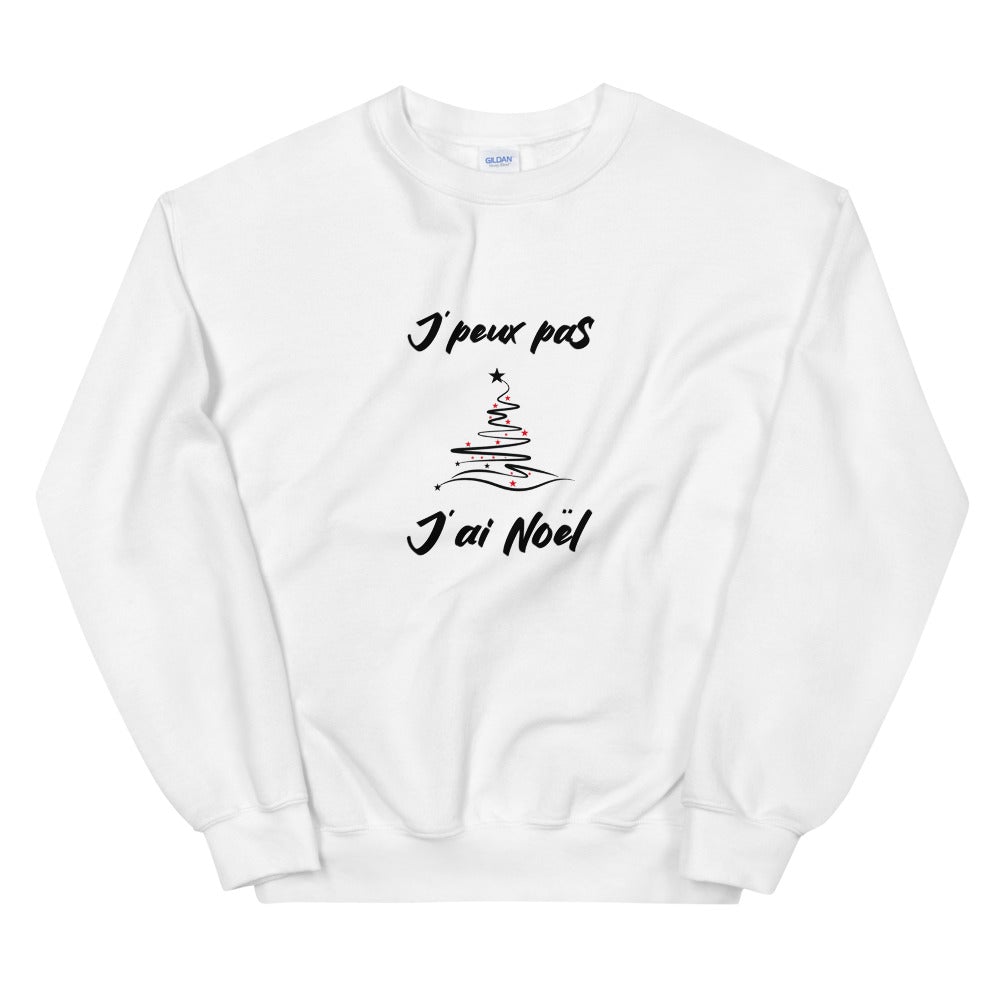 Sweat "Je peux pas, j’ai Noël" Unisexe à Col Rond