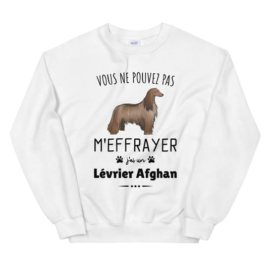 Sweat Lévrier Afghan Unisexe à Col Rond