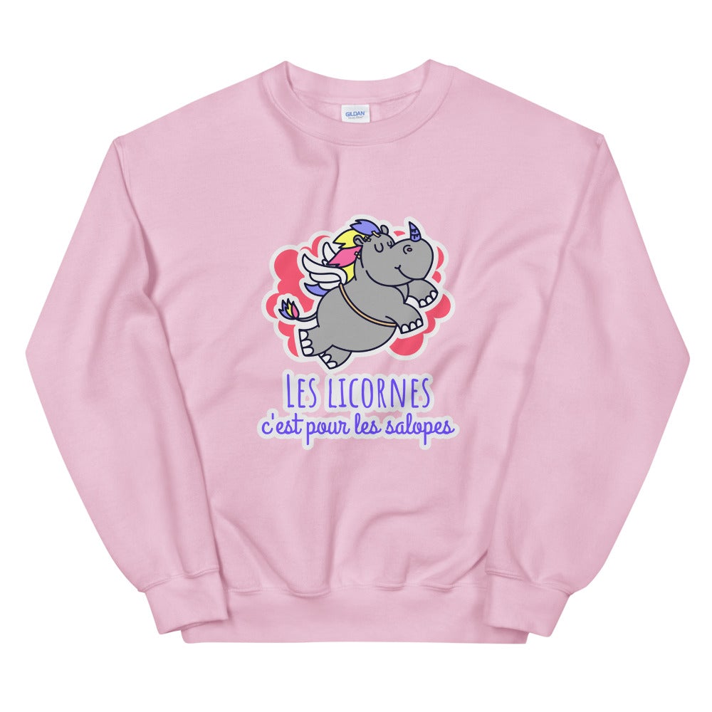 Sweat licorne adulte Unisexe à Col Rond | vadormirva.com