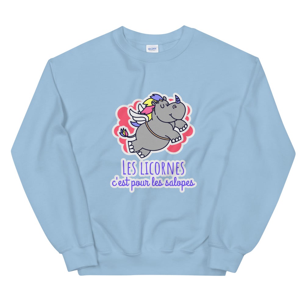 Sweat licorne adulte Unisexe à Col Rond | vadormirva.com
