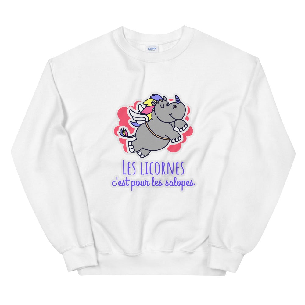 Sweat licorne adulte Unisexe à Col Rond | vadormirva.com