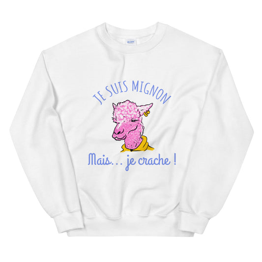 Sweat Llamma mignon Unisexe à Col Rond