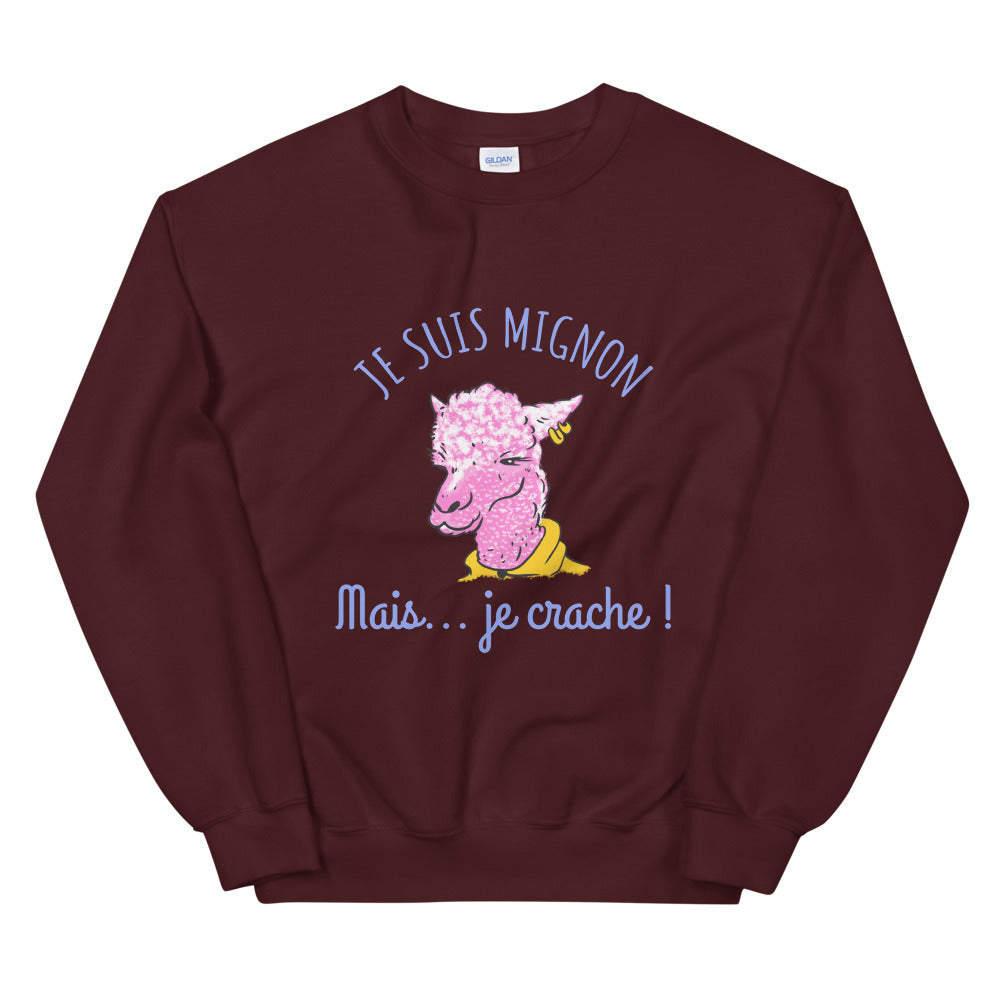 Sweat Llamma mignon Unisexe à Col Rond