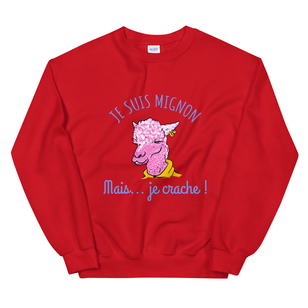 Sweat Llamma mignon Unisexe à Col Rond