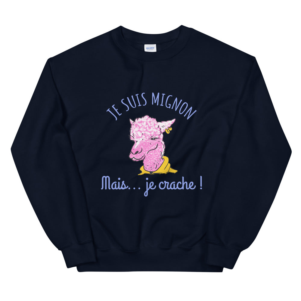 Sweat Llamma mignon Unisexe à Col Rond