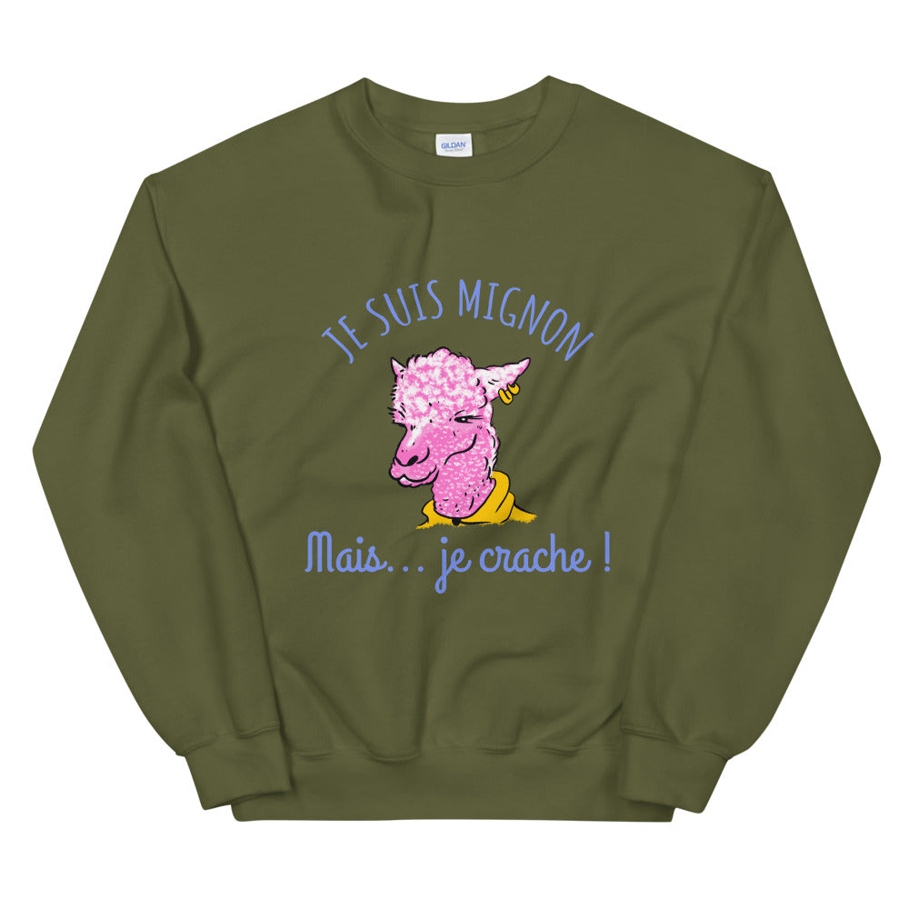 Sweat Llamma mignon Unisexe à Col Rond