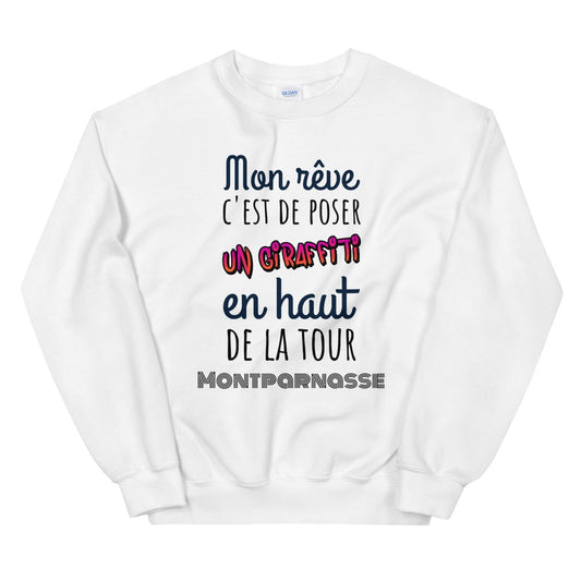 Sweat Montparnasse paris Unisexe à Col Rond