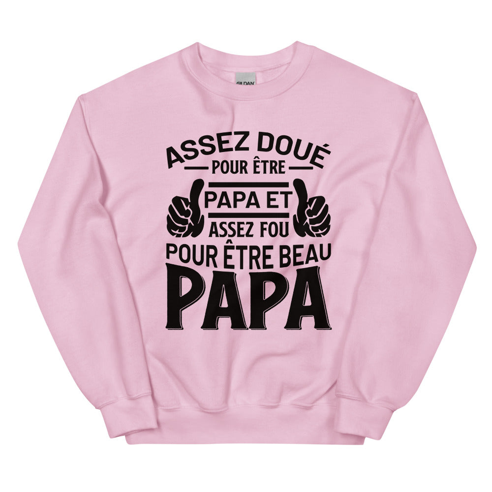 Sweat Papa beau papa Unisexe à Col Rond