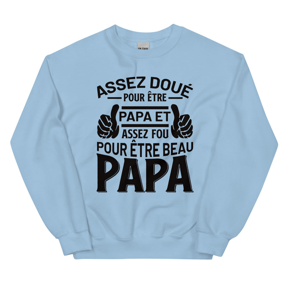 Sweat Papa beau papa Unisexe à Col Rond