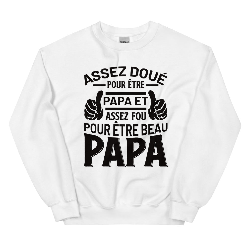 Sweat Papa beau papa Unisexe à Col Rond