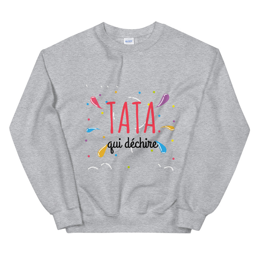 Sweat Tata qui déchire Unisexe à Col Rond