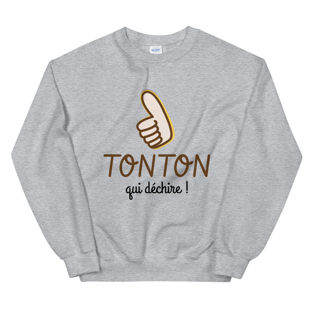 Sweat Tonton qui déchire Unisexe à Col Rond