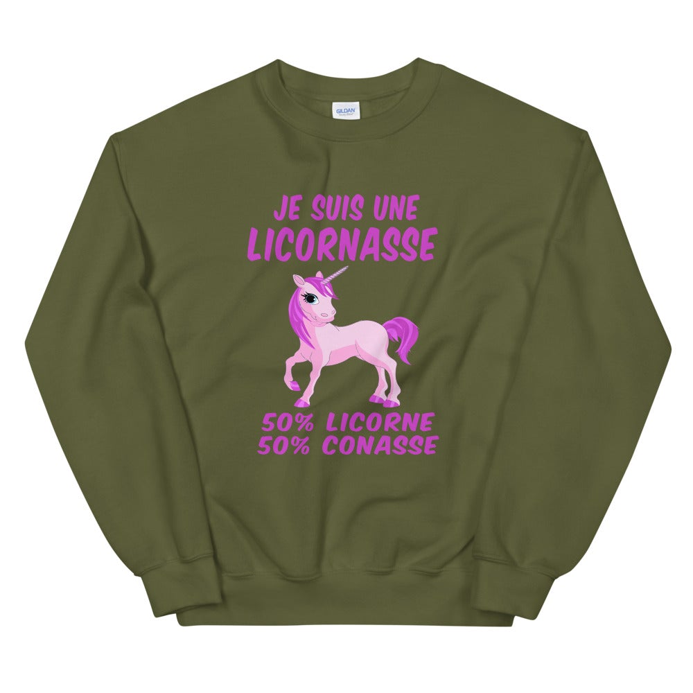 Sweat Unisexe "Je suis une Licornasse.."