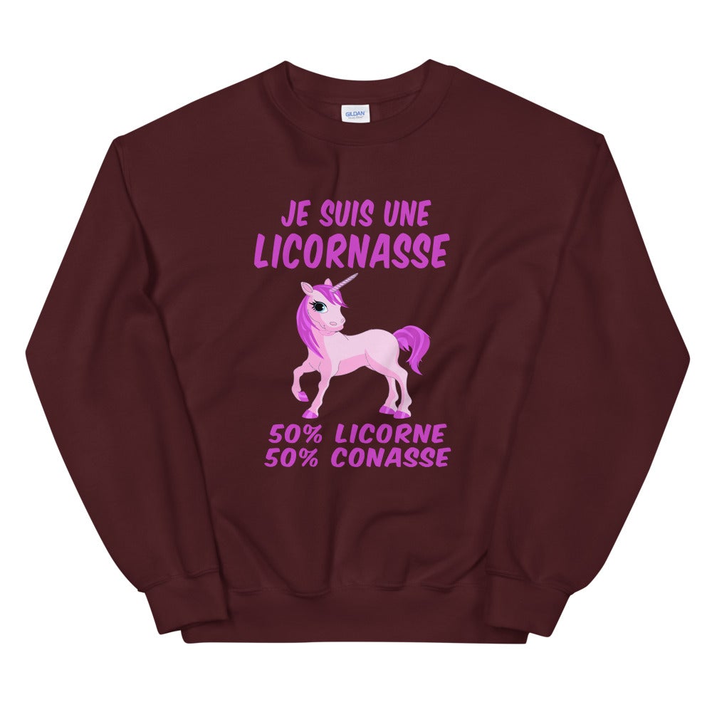 Sweat Unisexe "Je suis une Licornasse.."