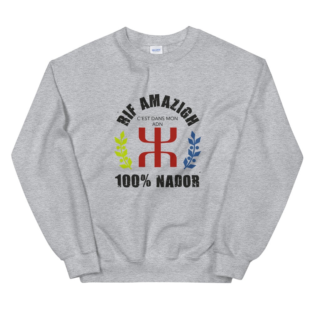 Sweat Unisexe "Rif Amazigh 100% Nador"