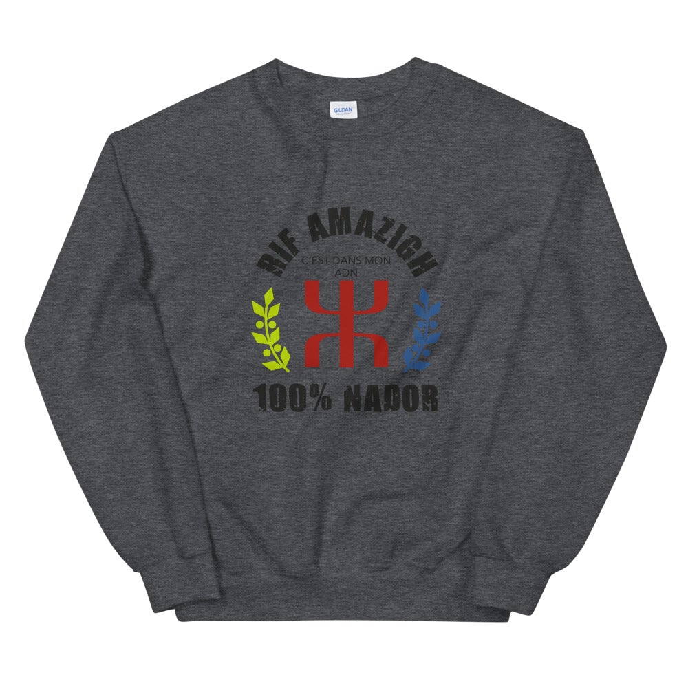 Sweat Unisexe "Rif Amazigh 100% Nador"