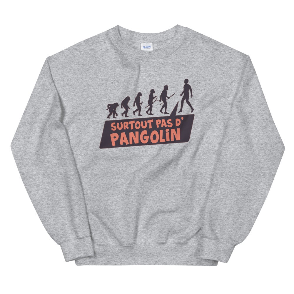 Sweat Unisexe "surtout pas d'pangolin"