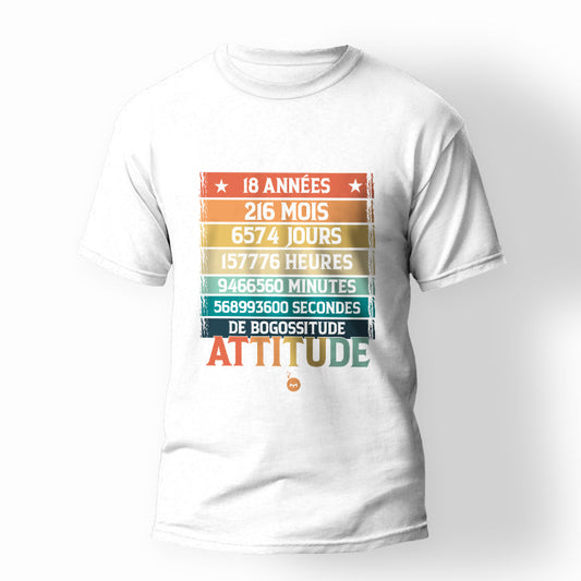 T-shirt Anniversaire 18 Ans Citation Drôle Anniversaire