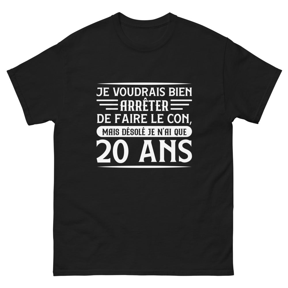 T-shirt Anniversaire 20 Ans humour